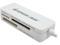 IOGEAR GFR209A USB 2.0 Support SD, SDHC, microSD, microSDHC, Mini SD, MMC, Memory Stick, and MS Duo, 12-in-1  Pocket Card Reader/Writer White