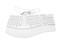 Microsoft White Natural Keyboard Elite