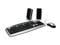 ARK WO-8302 Black/Silver PS/2 Standard 3-in-1 Keyboard, Mouse and Speakers Mouse Included