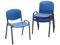 Safco 4185BU Contour Stacking Chairs, Blue w/Black Frame, 4/Carton