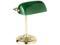 Ledu L557BR Traditional Incandescent Banker’s Lamp, Green Glass Shade, Brass Base, 14 Inches