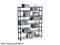 Atlantic 3020 Maxsteel 8 Tier Multimedia Rack For 440 CDs Or 228 DVDs And Bluray In Black