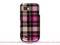 Samsung T939 Hot Pink Checker Design Crystal Case