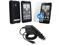 Black Rubberized Hard Coated Case+3 LCD SP+Car Charger compatible with HTC EVO 4G Sprint