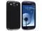 Black TPU Rubber Case with Anti-Glare LCD Cover compatible with Galaxy S III i9300