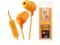 JVC Orange HAFR37D Marshmallow Inner Ear With Microphone & Remote