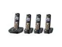 Panasonic KX-TG6434T 1.9 GHz Digital DECT 6.0 4X Handsets Cordless Phone Integrated Answering Machine 