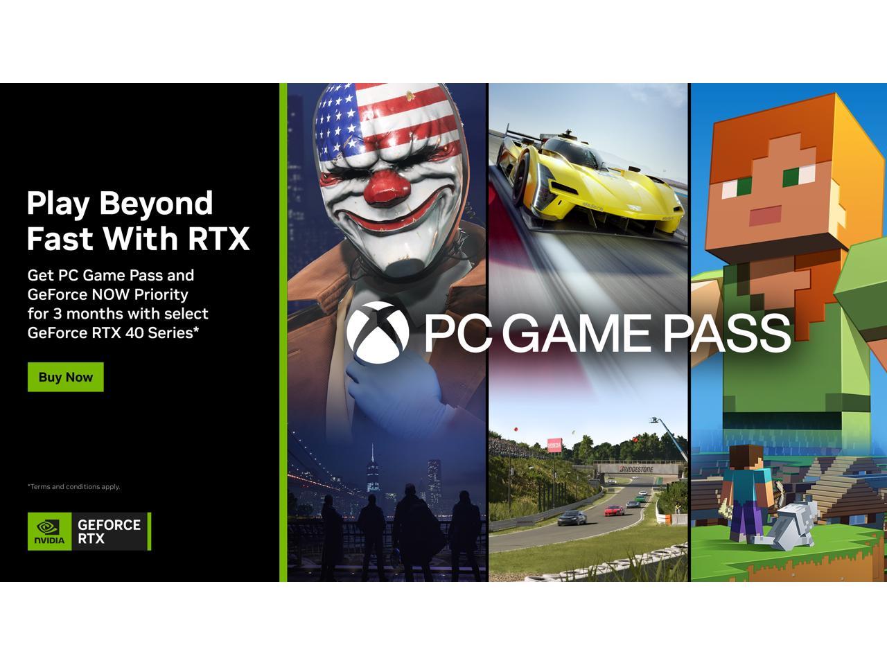 NVIDIA Gift PC Game Pass And GeForce NOW Priority GeForce RTX 40