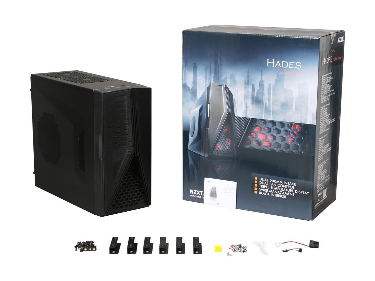 Nzxt Hades Crafted Series Hade Bk Black Computer Case Newegg