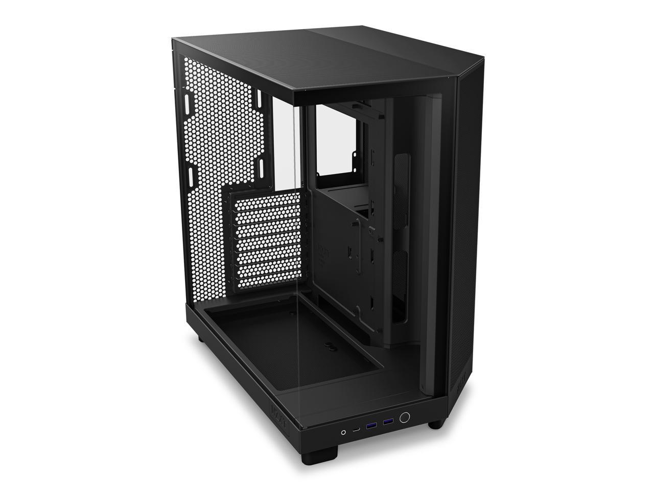 Nzxt H Flow Compact Dual Chamber Mid Tower Airflow Case Black Cc