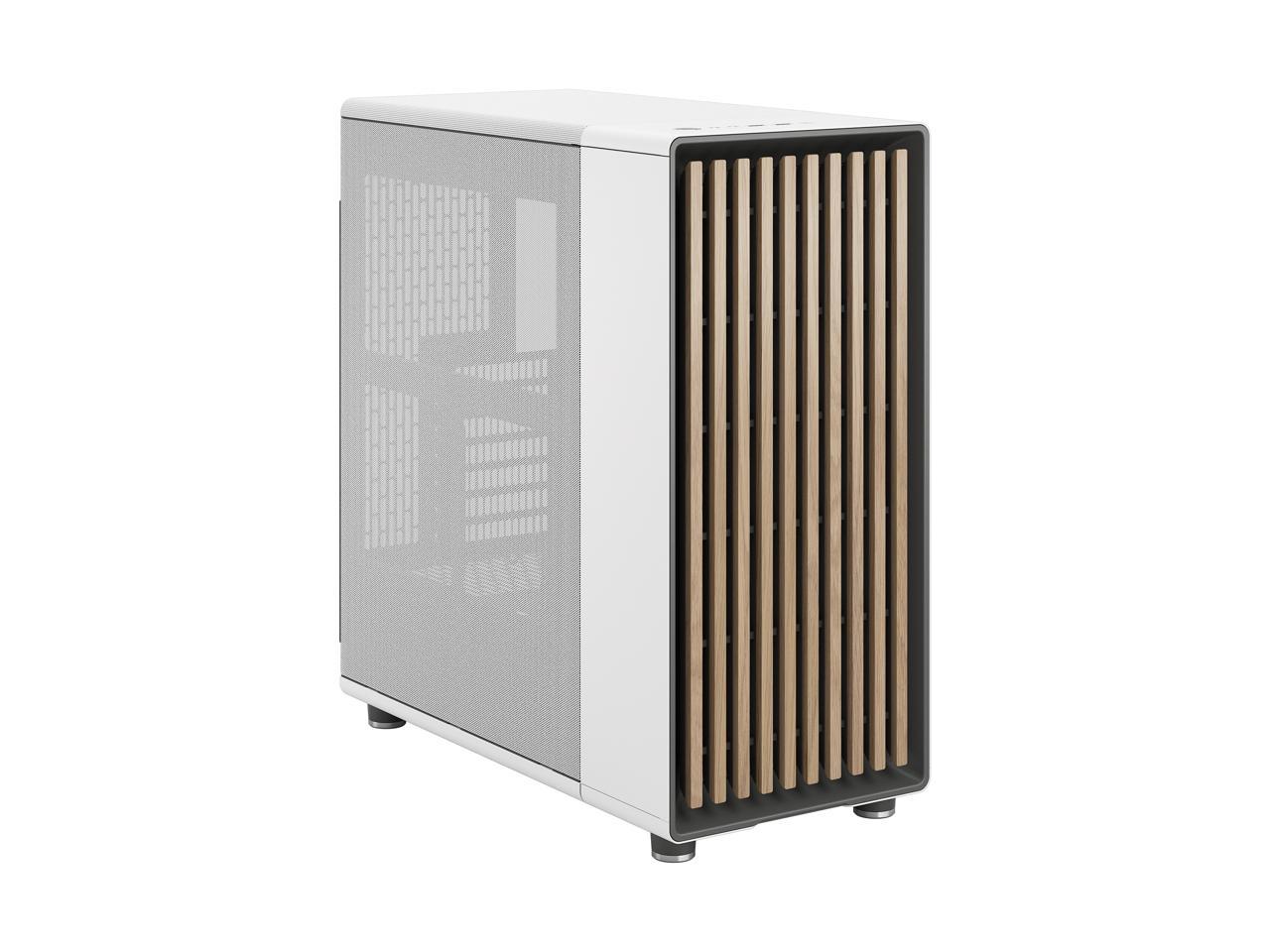 Fractal Design North Atx Matx Mid Tower Pc Case Chalk White Chassis