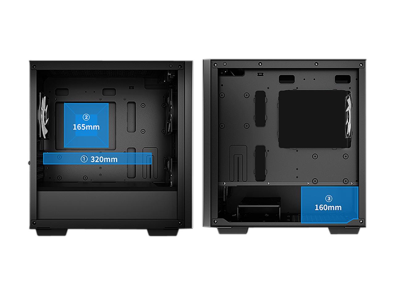 Deepcool Matrexx Fs With Full Size Tempered Glass Side Panel High