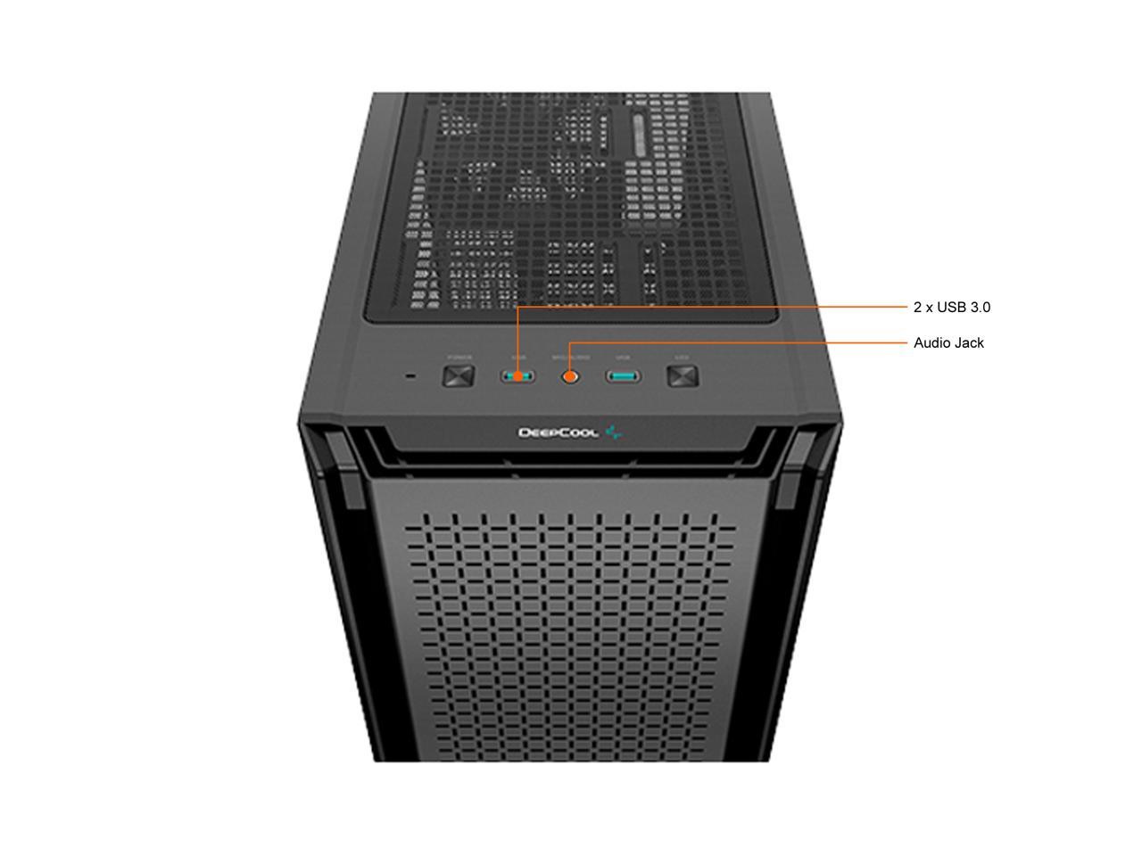 Deepcool Cg Mid Tower Atx Case Mesh Front Panel For High Airflow