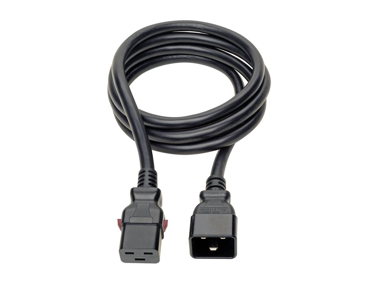 Tripp Lite Power Extension Cord C To Locking C M F Awg A Black