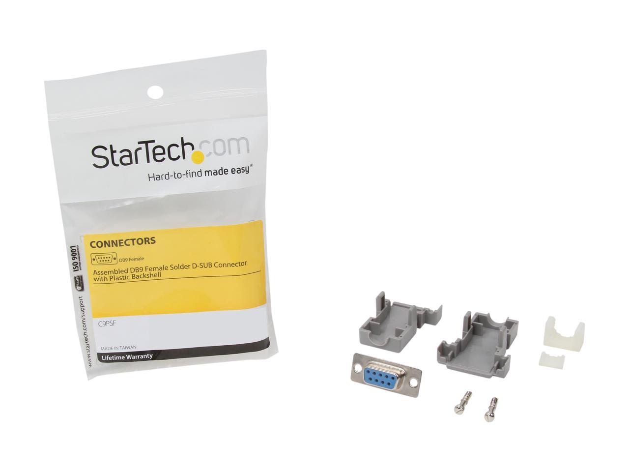 Startech C Psf Assembled Db Female Solder D Sub Connector With