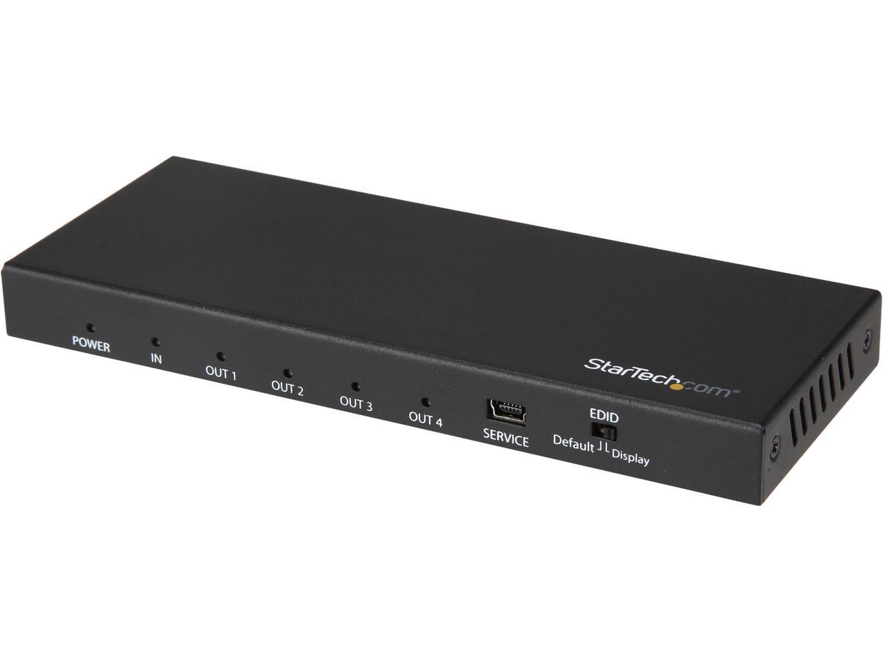 StarTech ST124HD202 HDMI Splitter 4 Port 4K 60Hz HDMI