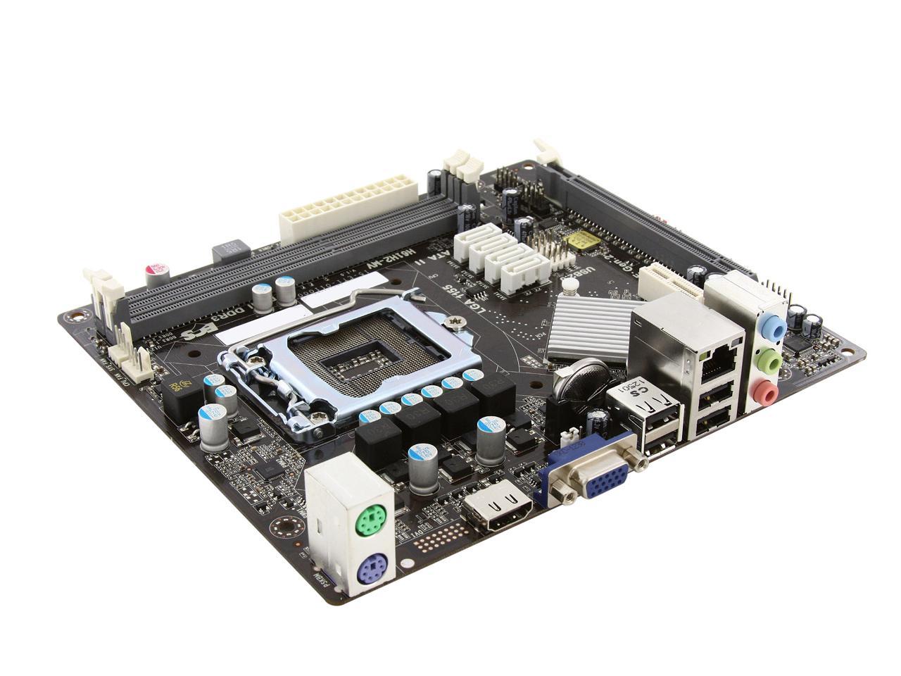 Used Very Good ECS H61H2 MV LGA 1155 Micro ATX Intel Motherboard