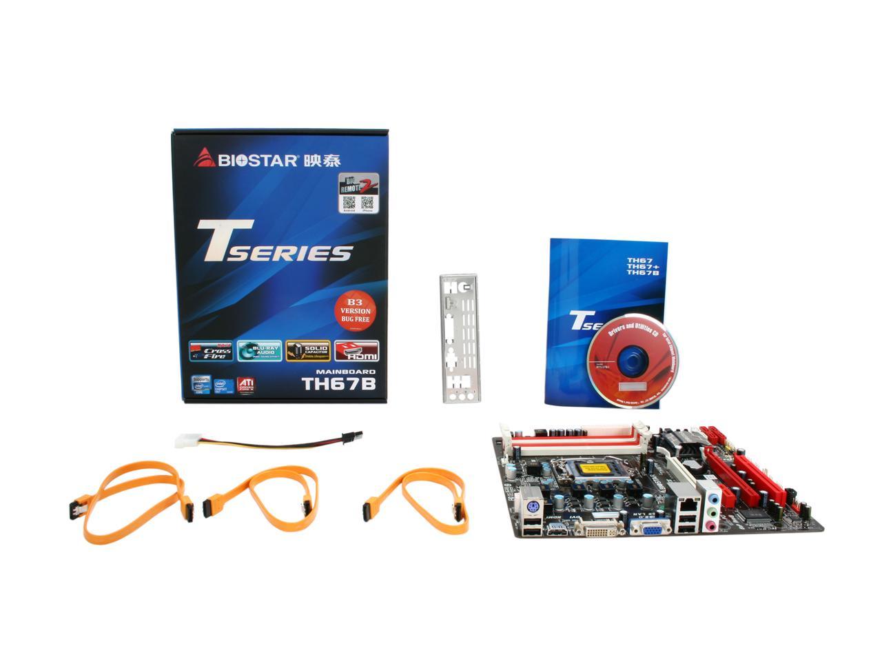 BIOSTAR TH67B LGA 1155 Micro ATX Intel Motherboard Newegg