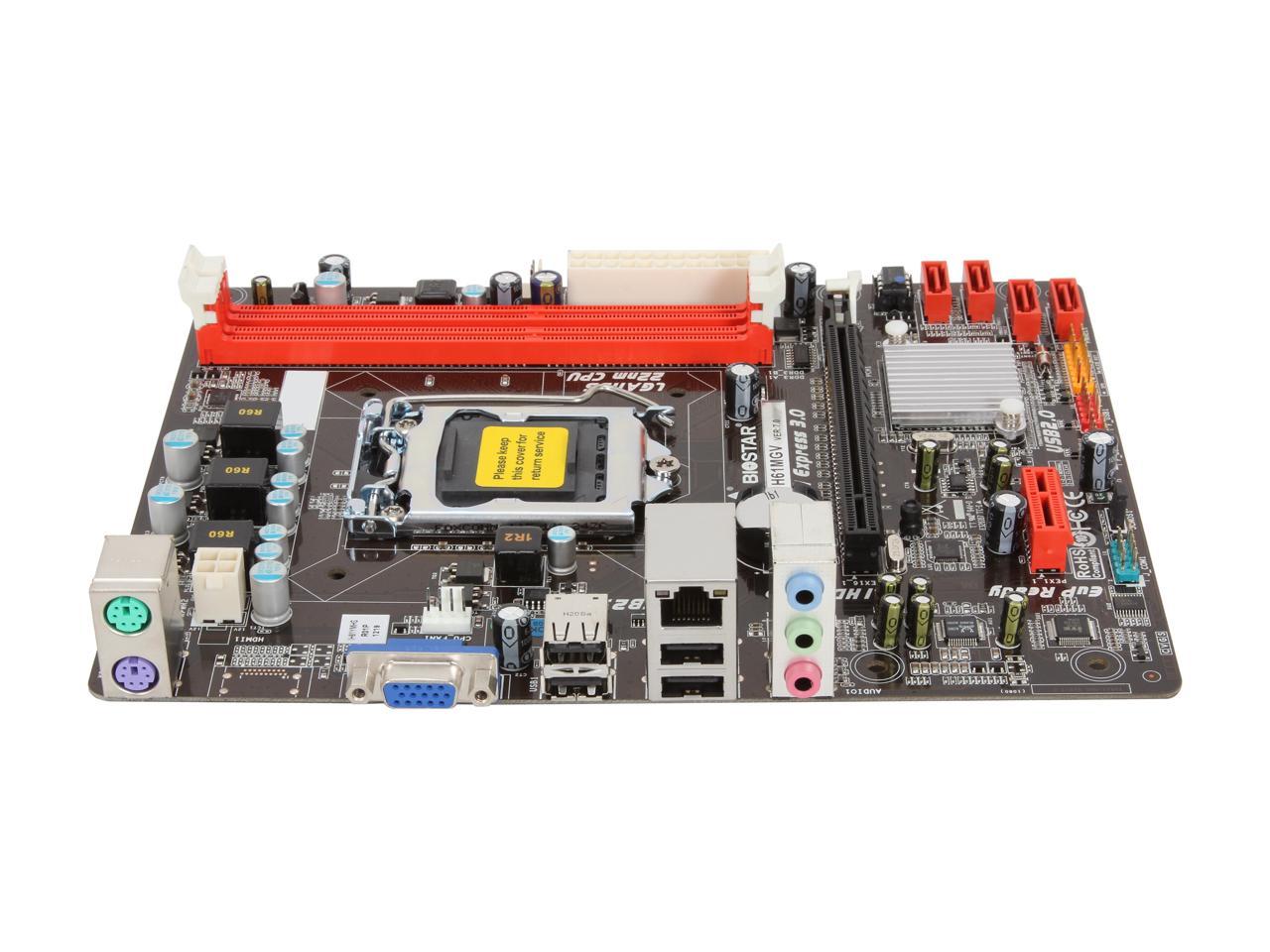 Biostar H Mgv Lga Micro Atx Intel Motherboard Newegg