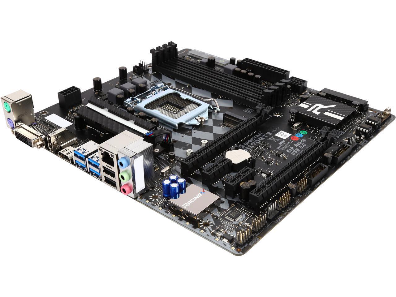 BIOSTAR RACING H170GT3 LGA 1151 Micro ATX Intel Motherboard Newegg