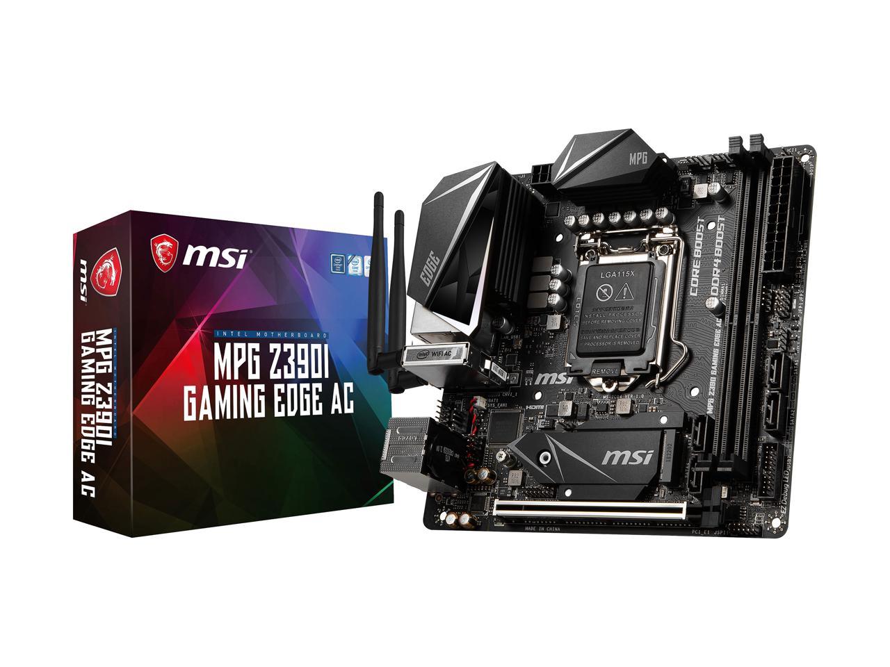 MSI MPG Z390I GAMING EDGE AC LGA 1151 300 Series Mini ITX Intel