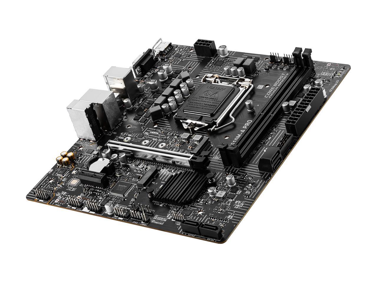 Msi H M A Pro Lga Micro Atx Intel Motherboard Newegg Ca