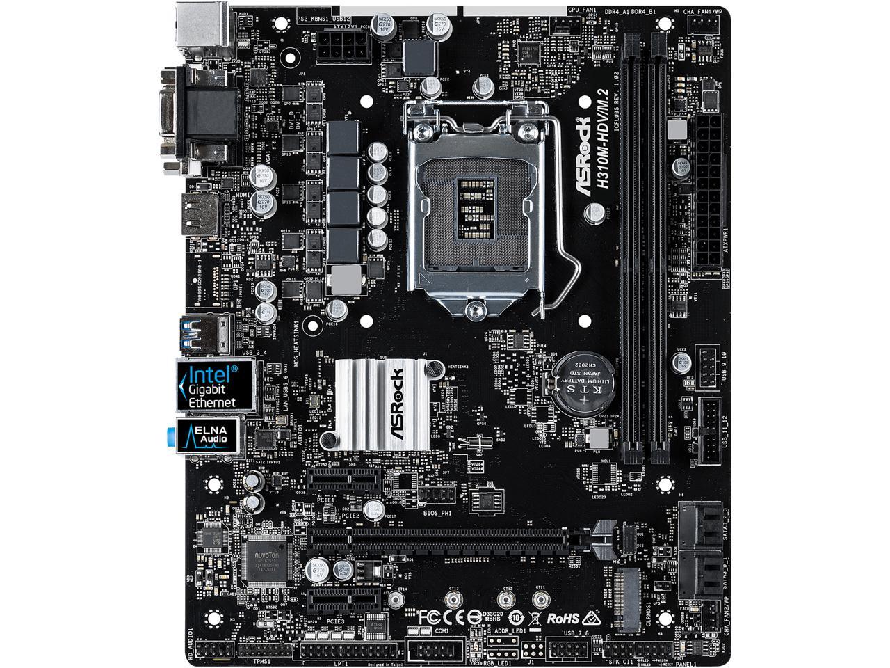 Asrock H M Hdv M Lga Series Micro Atx Intel Motherboard