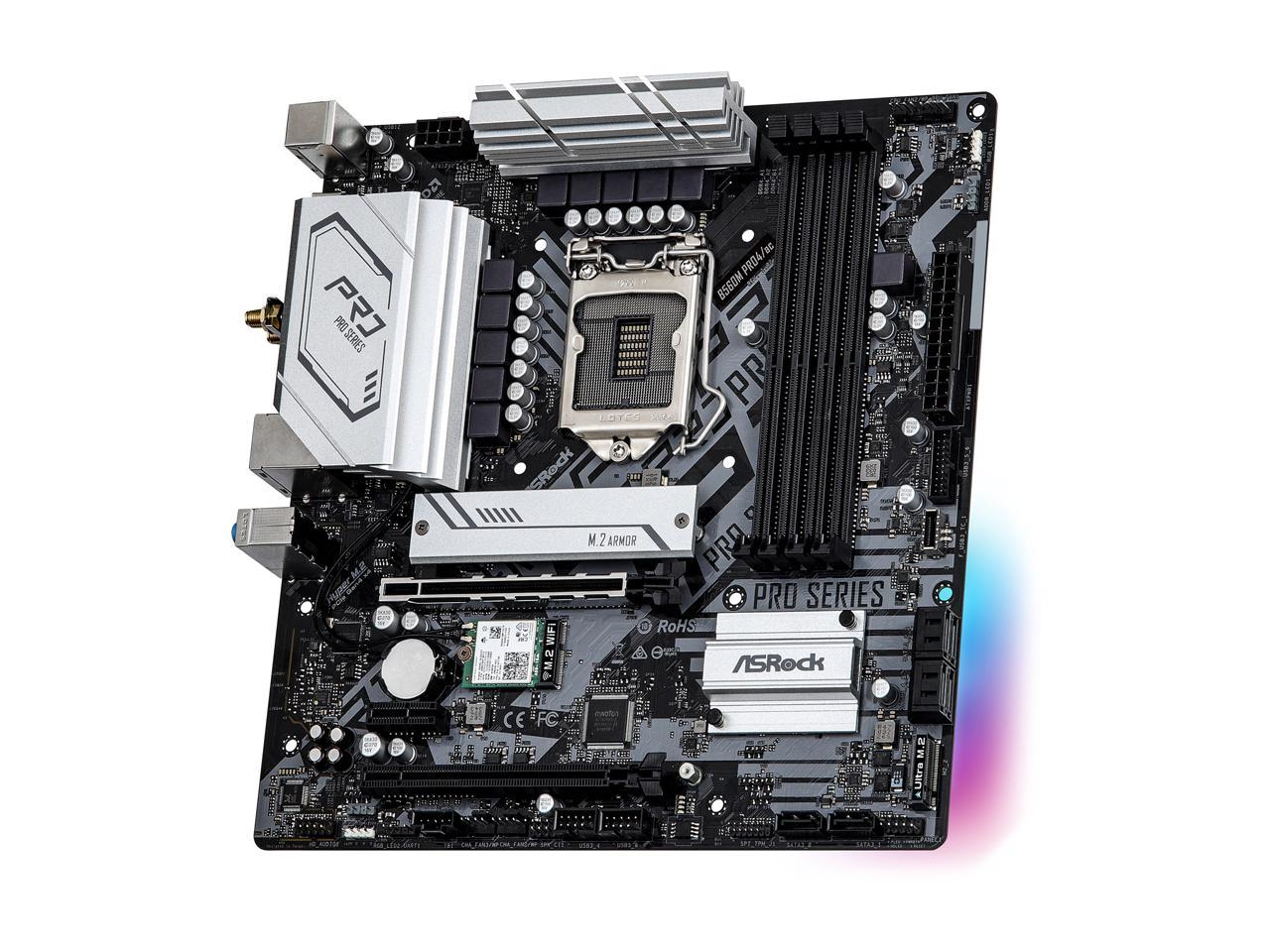 Open Box Asrock B M Pro Ac Lga Micro Atx Intel Motherboard