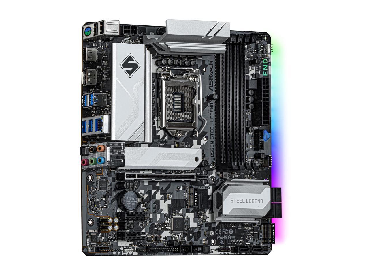 Asrock B M Steel Legend Lga Micro Atx Intel Motherboard Newegg