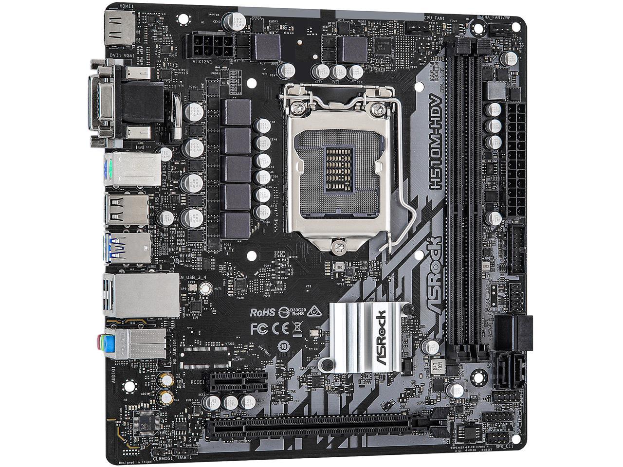 Asrock H M Hdv Lga Micro Atx Intel Motherboard Newegg Ca