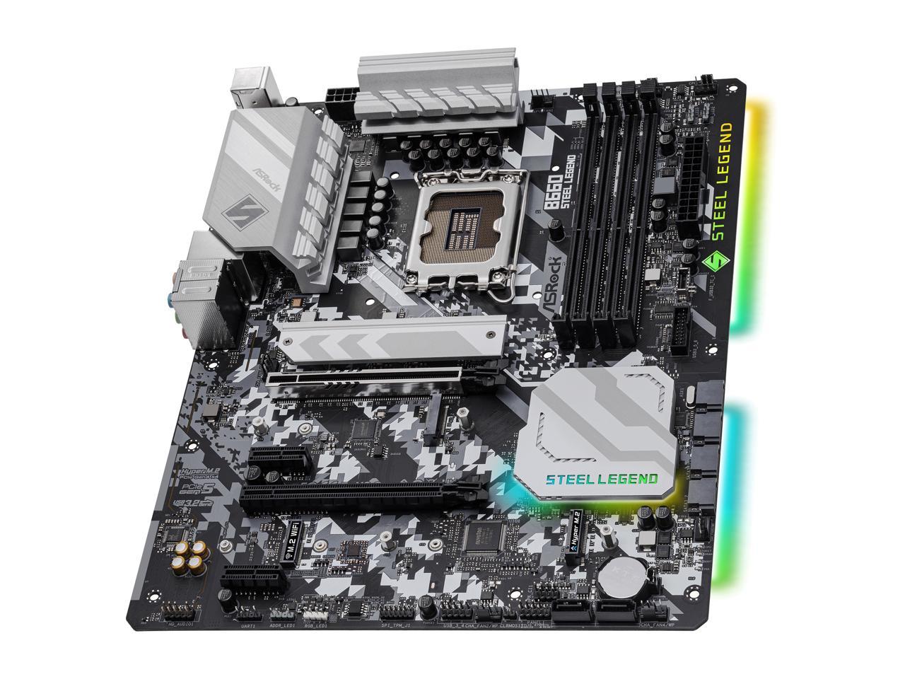 ASRock B660 STEEL LEGEND LGA 1700 Intel B660 SATA 6Gb S DDR4 ATX Intel