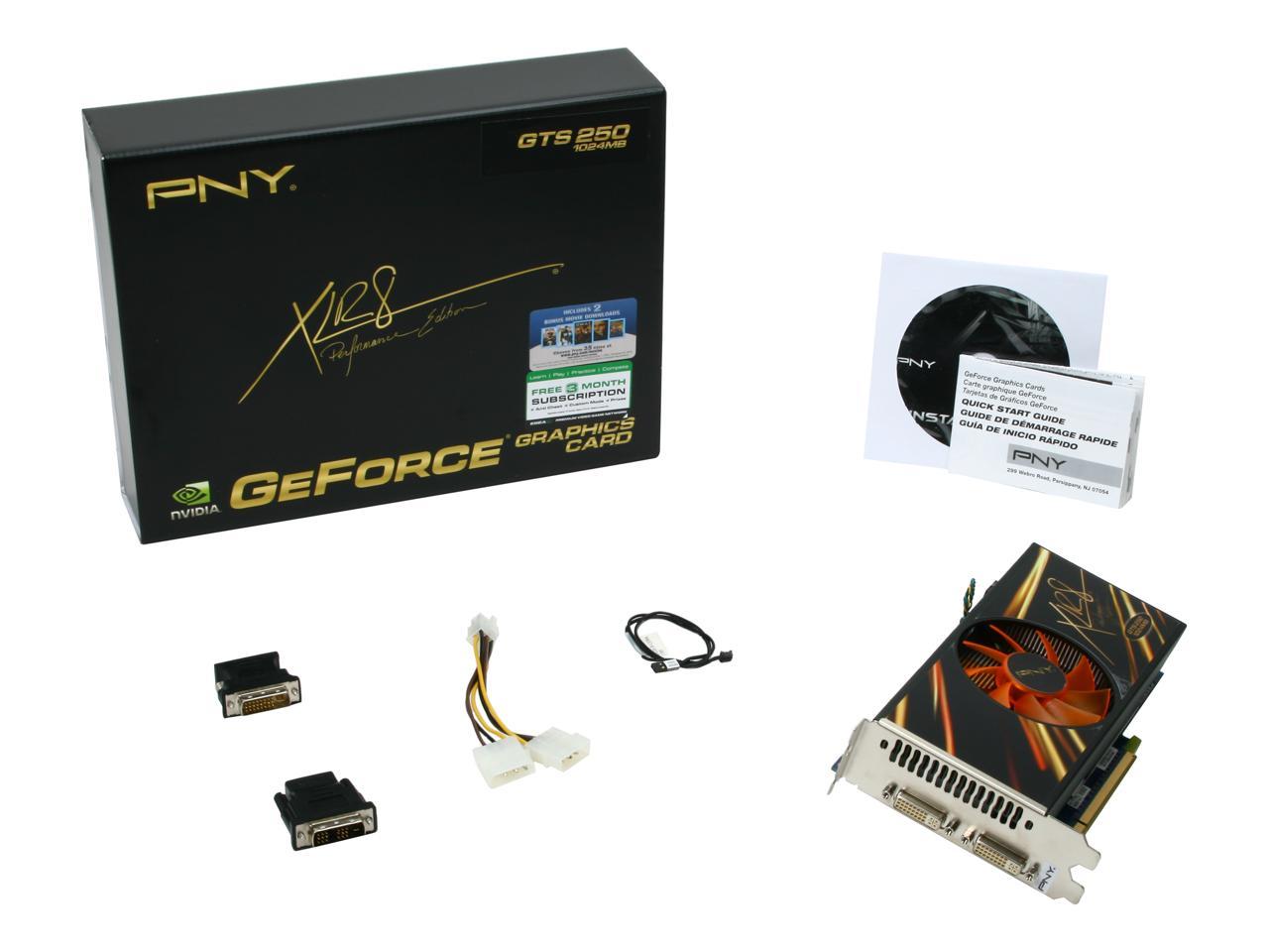 PNY GeForce GTS 250 Video Card VCGGTS2501XPB Newegg