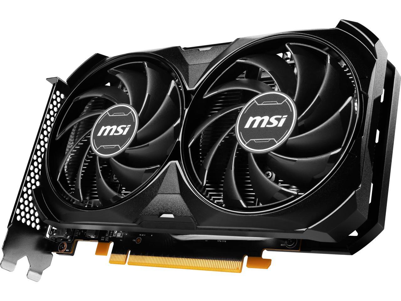 MSI Ventus GeForce RTX 4060 Video Card RTX 4060 VENTUS 2X BLACK 8G OC