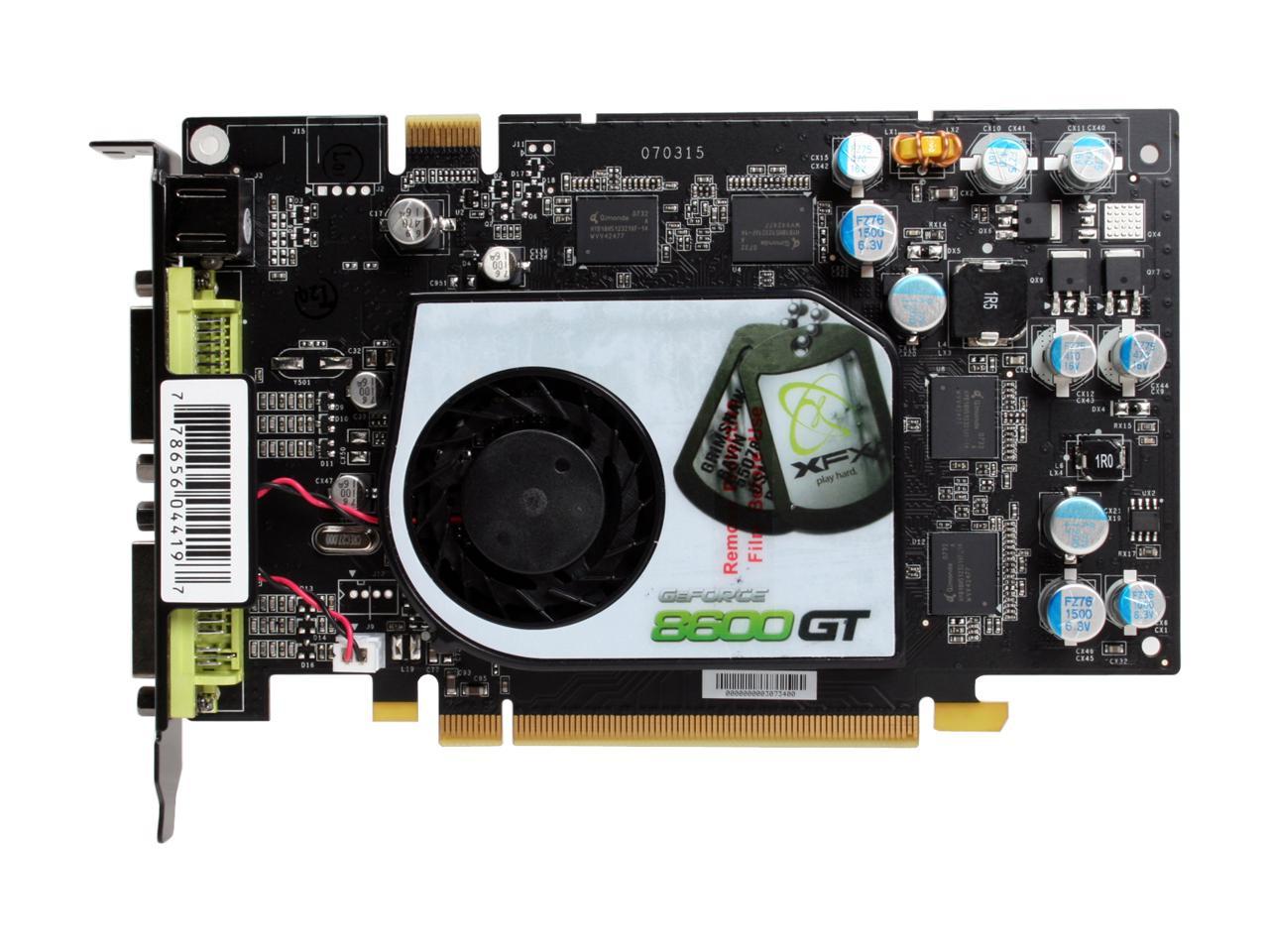 XFX GeForce 8600 GT Video Card PVT84JYDF3 Newegg