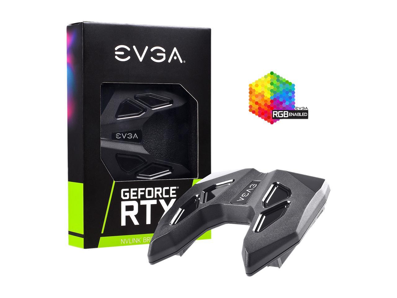 EVGA GeForce RTX NVLink SLI Bridge 3 Slot Spacing RGB LED 100 2W