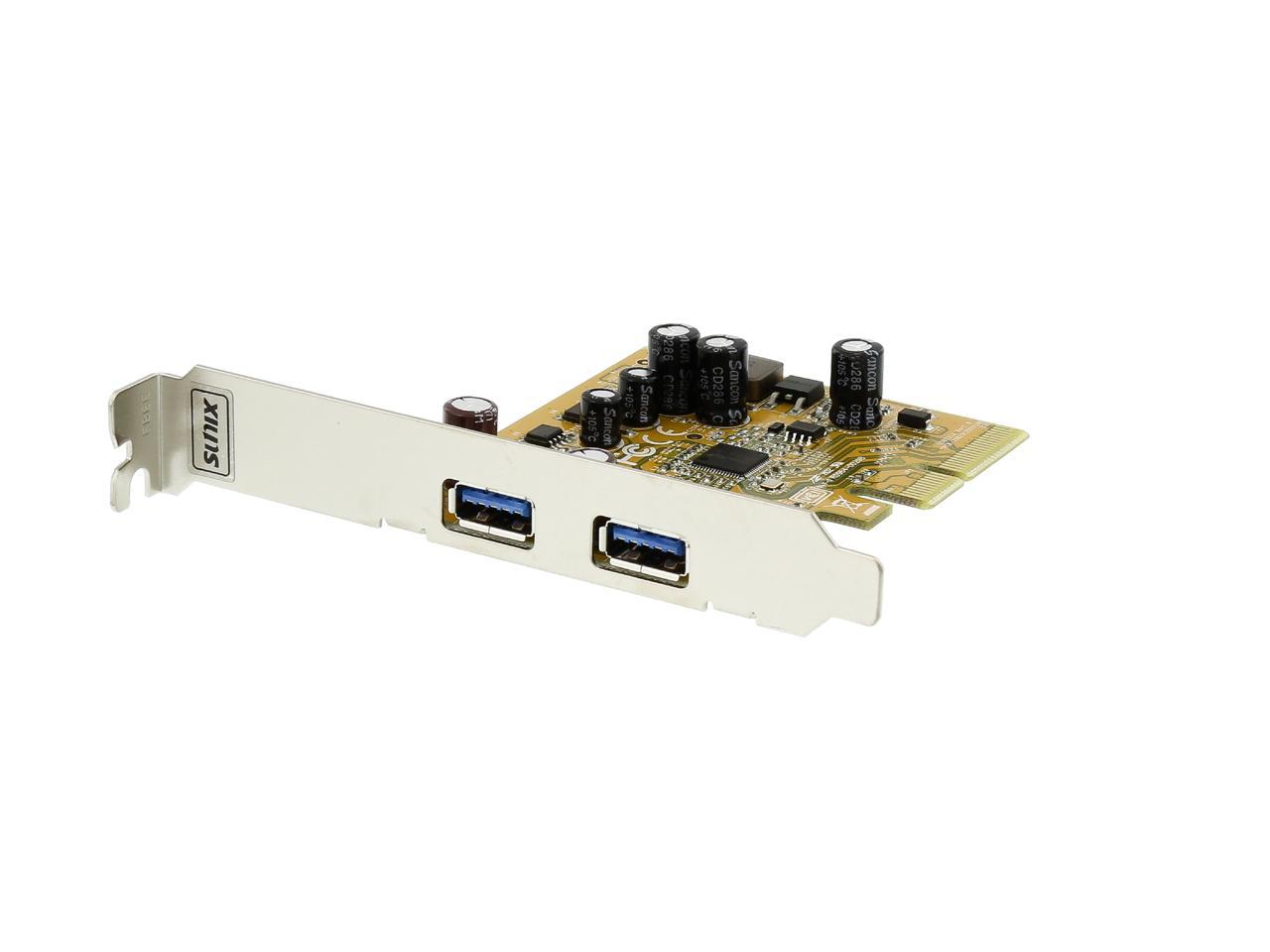 Sunix Usb Enhanced Superspeed Dual Ports Pci Express Host Card With