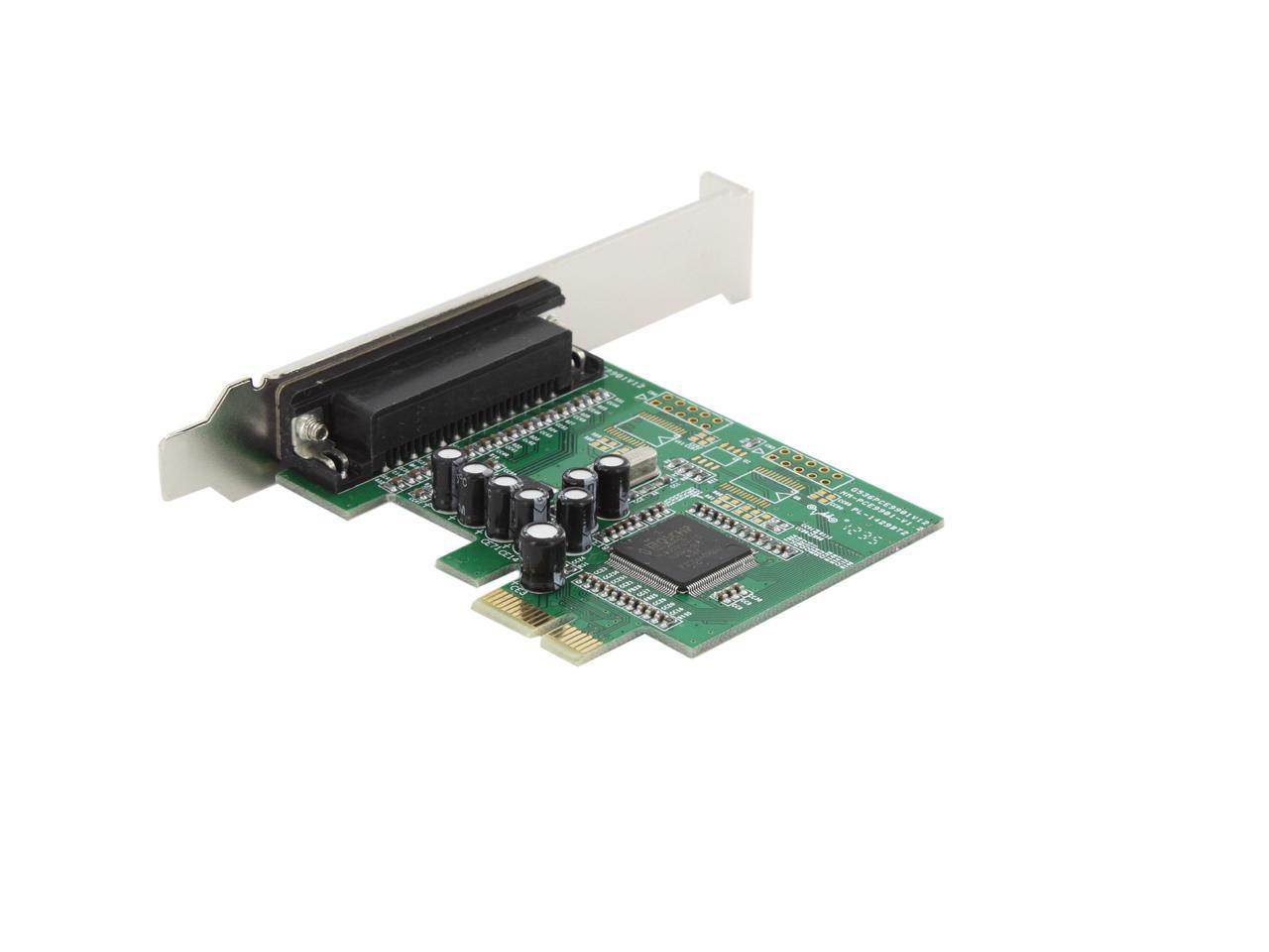 SYBA 1 Port Parallel Printer LPT1 DB25 PCI E Controller Card With