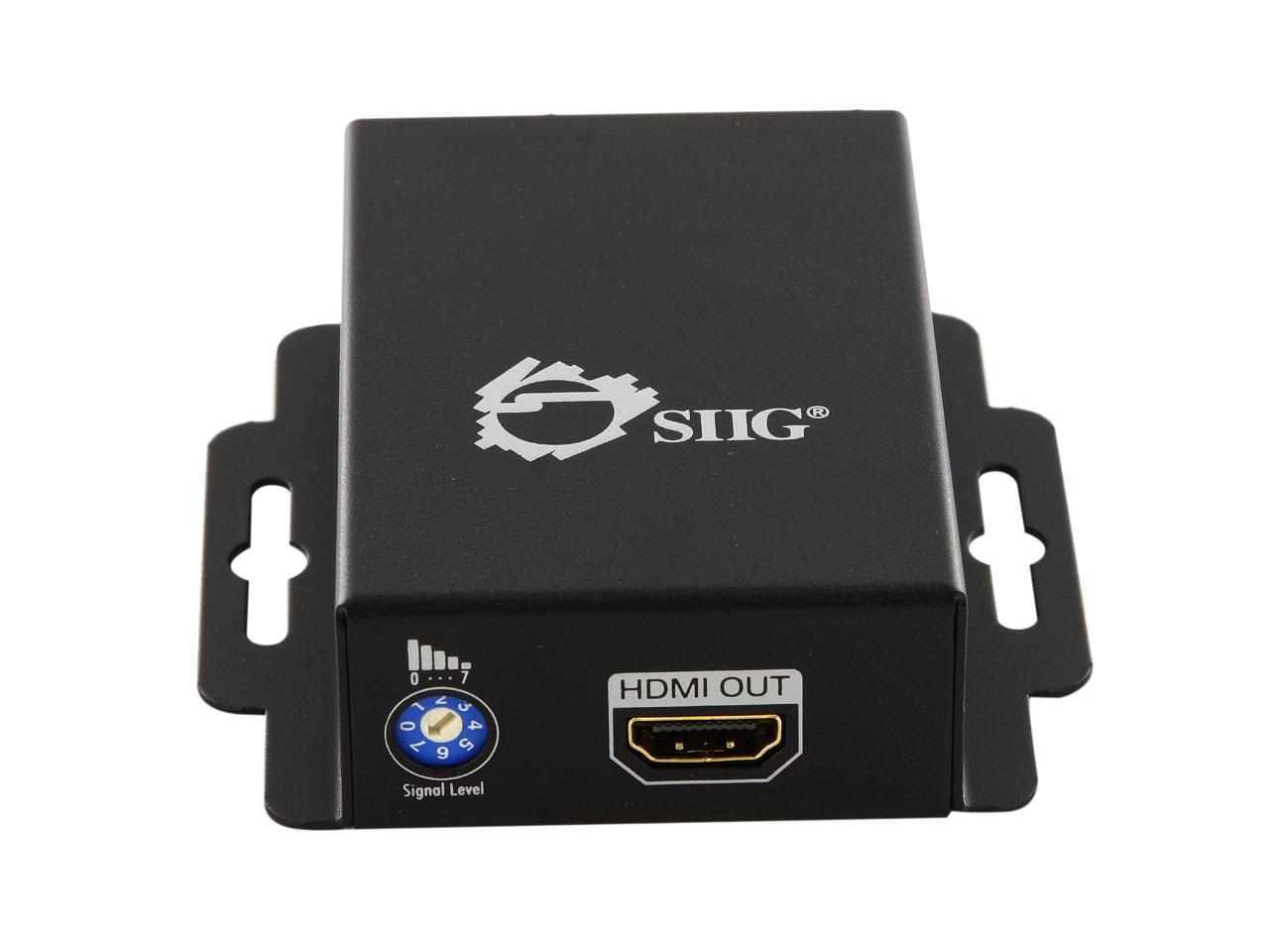 Siig Hdmi Extender Over Single Cat With Dtv Support Ce H L S