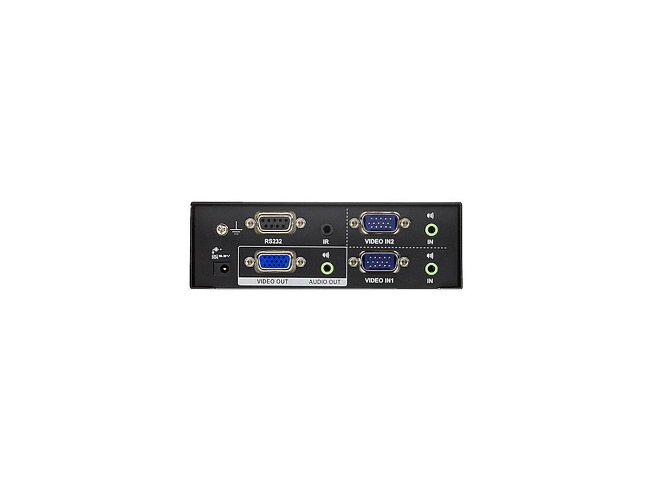 ATEN 2 Port VGA Switch With Audio VS0201 Newegg