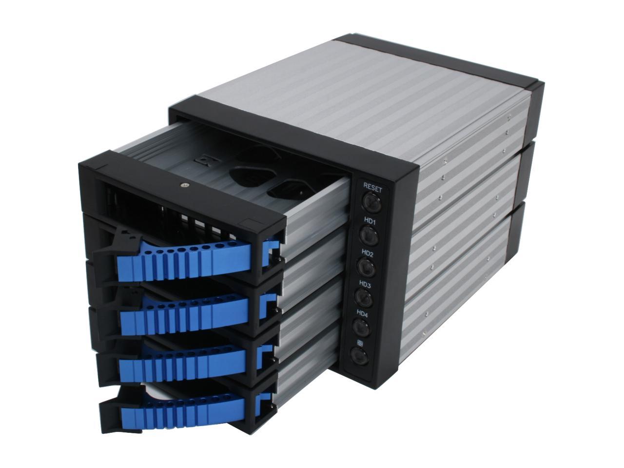 IStarUSA BPU 340 SA BLUE 3x5 25 To 4x3 5 SATA2 0 Hot Swap Backplane