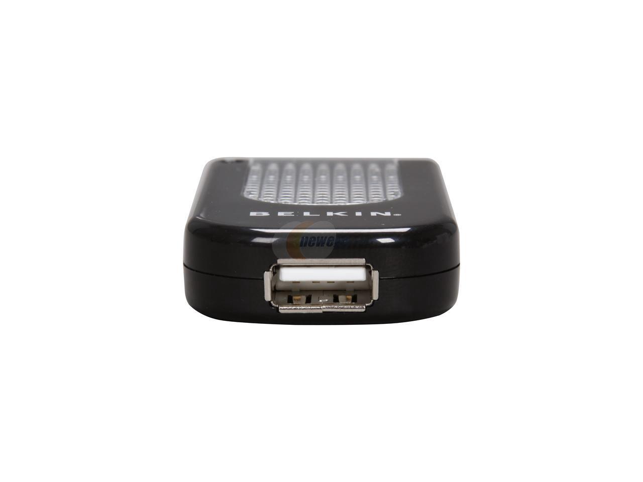 BELKIN F5U403 BLK Hi Speed USB 2 0 4 Port Lighted Hub Newegg