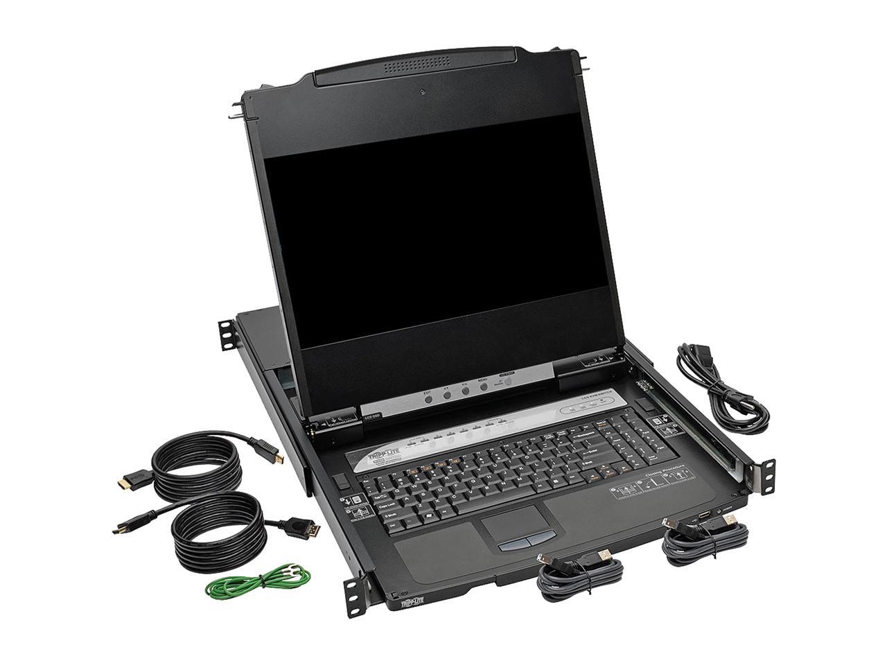 Tripp Lite Port Rack Mount Console Hdmi Kvm Switch With Lcd And