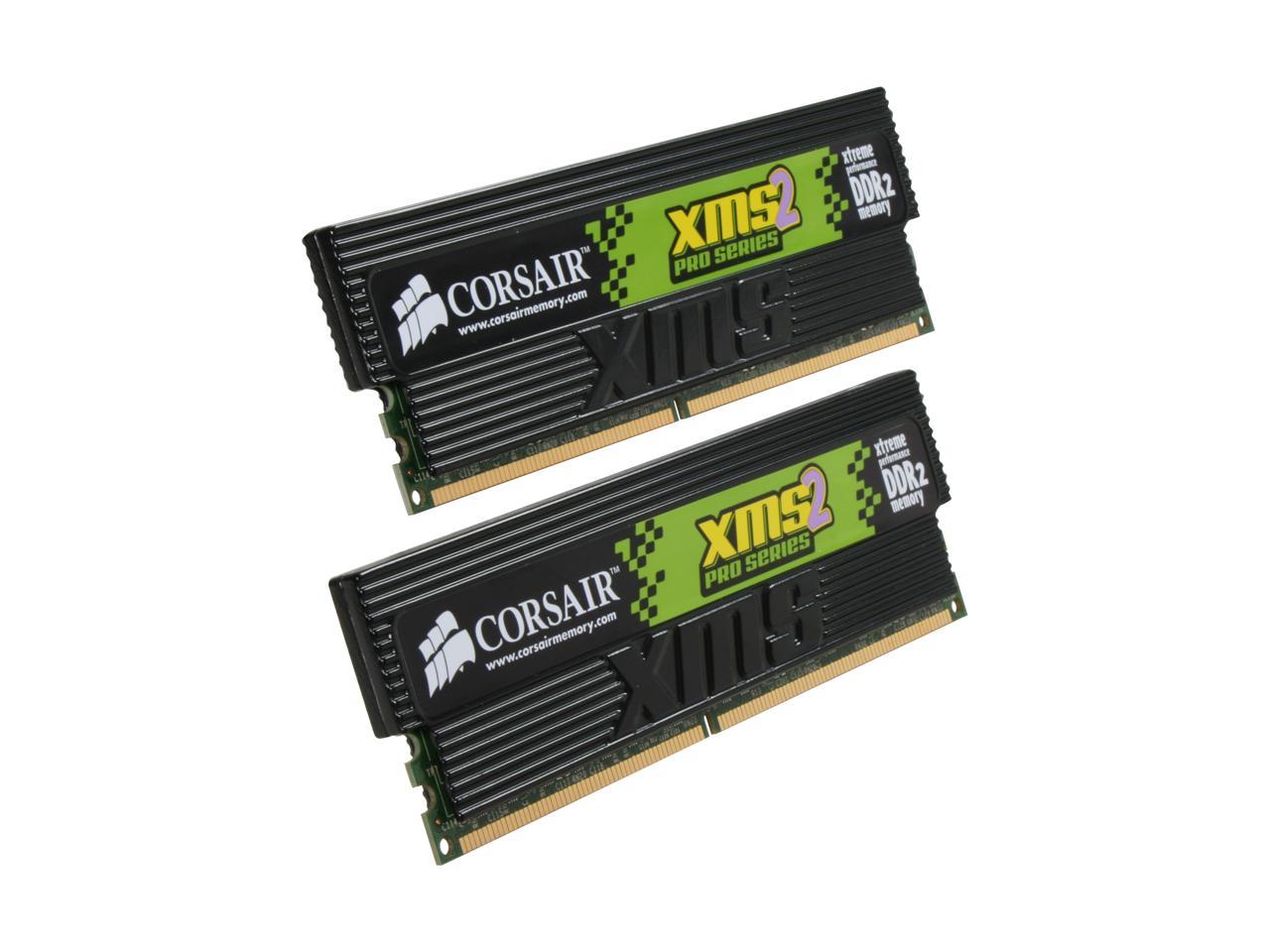 CORSAIR XMS2 Pro 4GB 2 X 2GB DDR2 800 PC2 6400 Dual Channel Kit