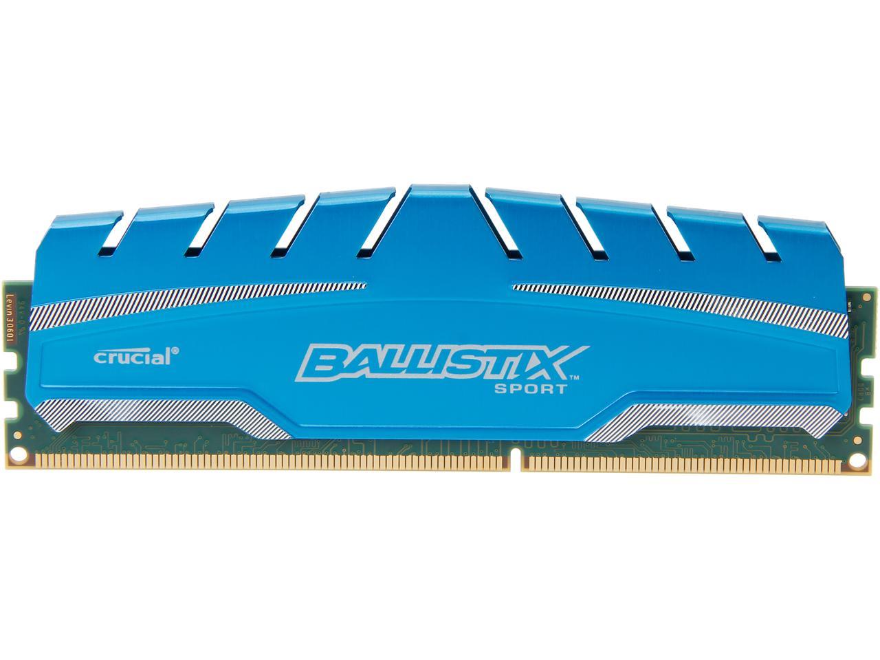 Ballistix Sport XT 4GB DDR3 1866 PC3 14900 Desktop Memory Model