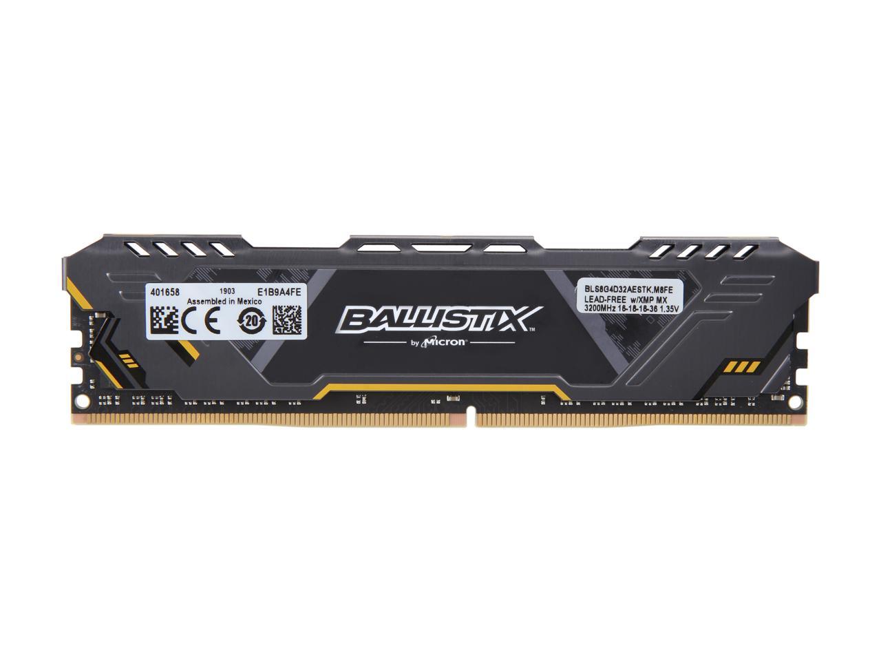 Crucial Ballistix Sport AT 3200 MHz DDR4 DRAM Desktop Gaming Memory