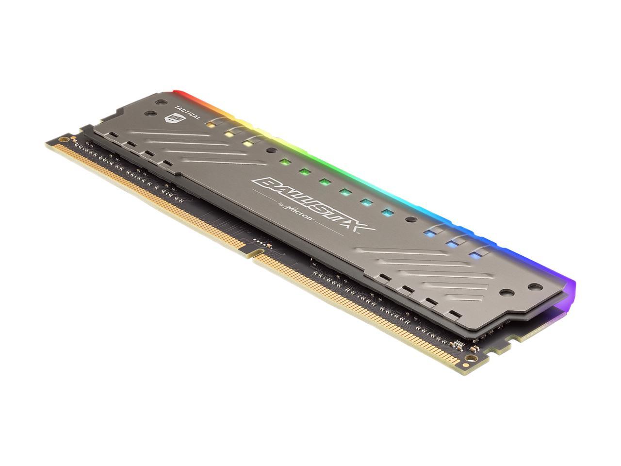 Crucial Ballistix Tactical Tracer RGB 3200 MHz DDR4 DRAM Desktop Gaming