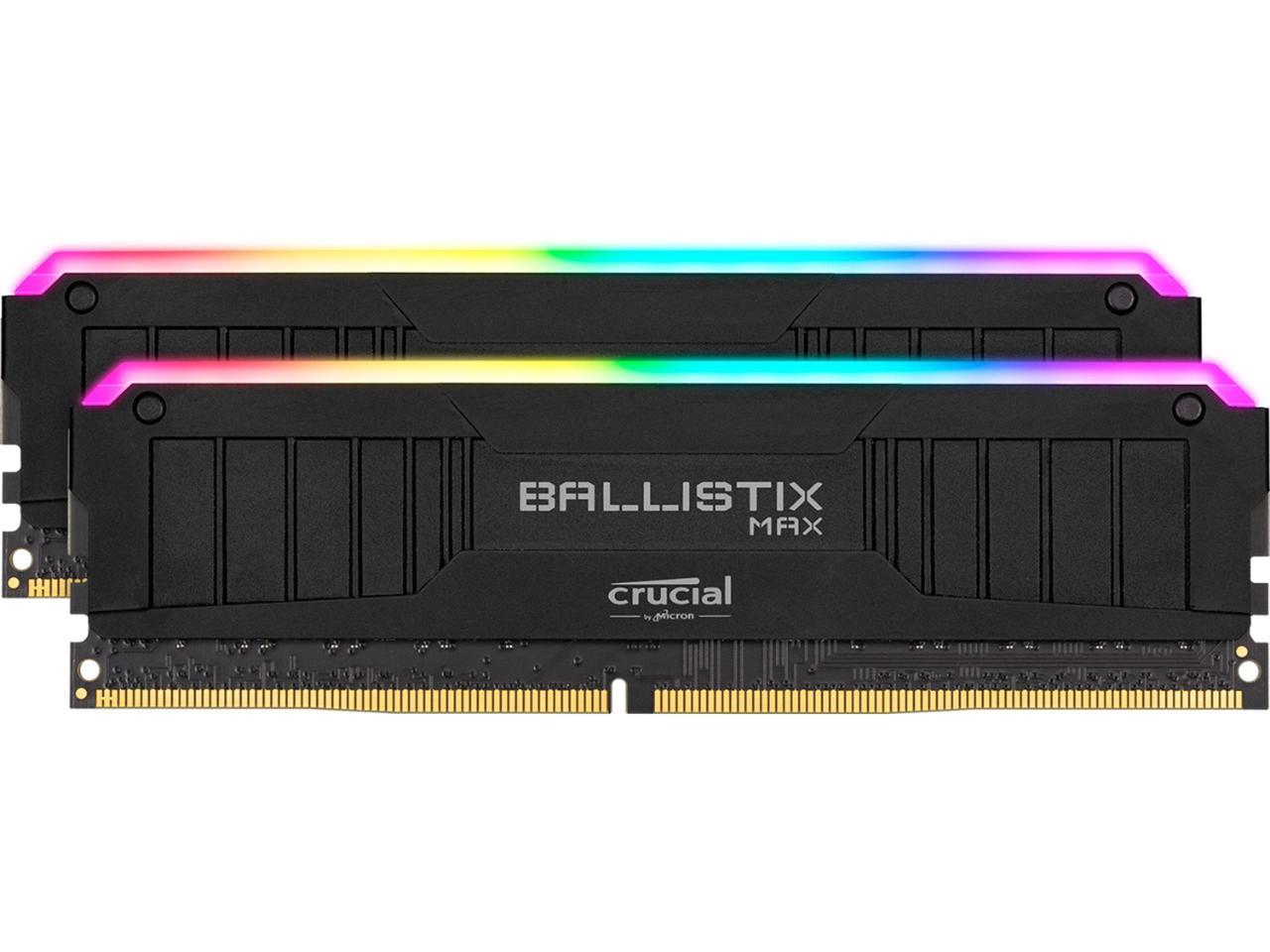 Crucial Ballistix MAX RGB 4000 MHz DDR4 DRAM Desktop Gaming Memory Kit