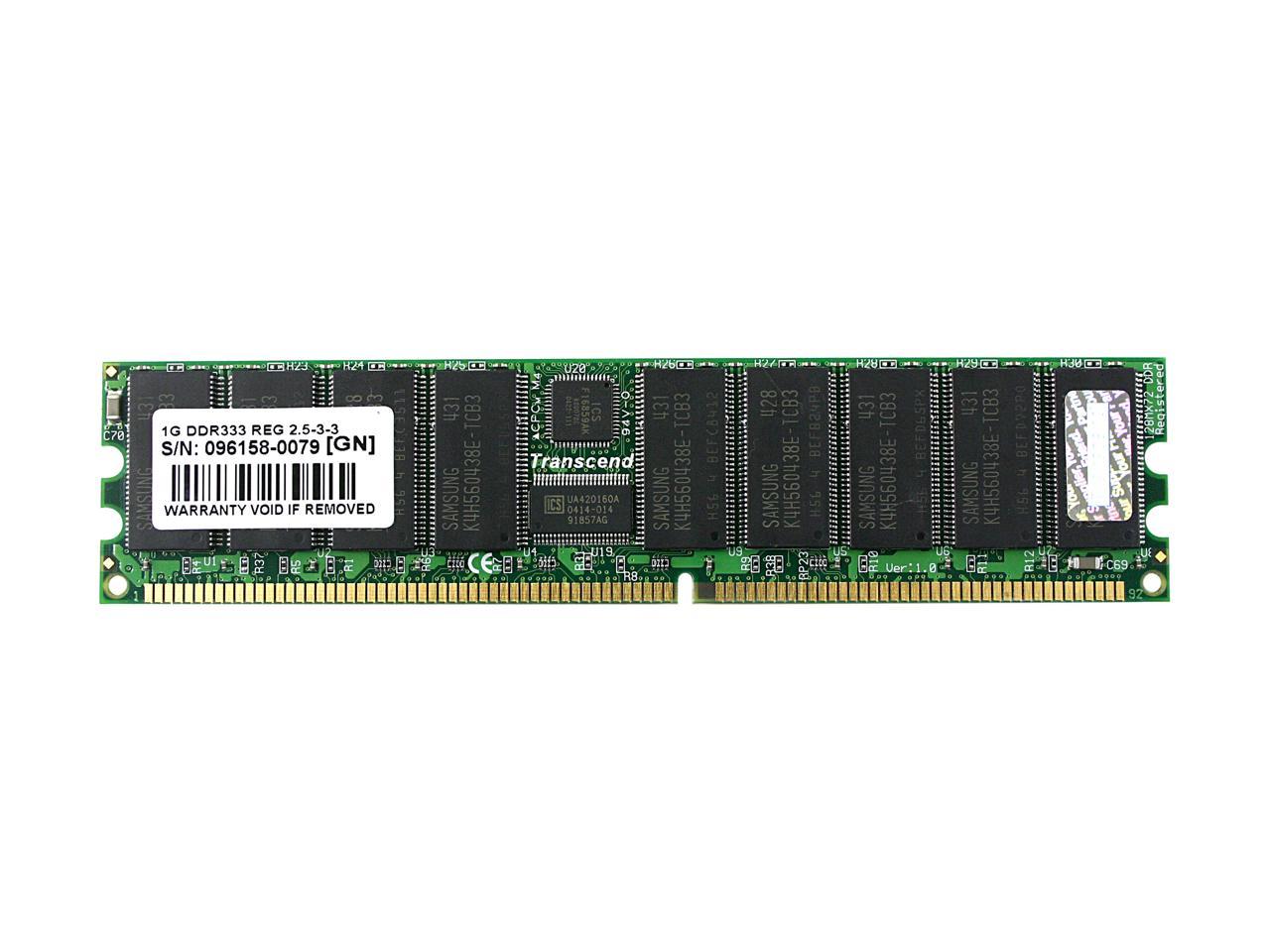 Transcend Gb Pin Ddr Sdram Ecc Registered Ddr Pc Server