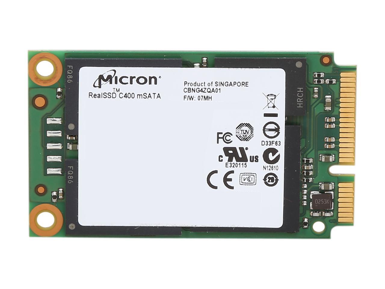 Refurbished Micron C400 Client MSATA 128GB SATA 6 Gb S Internal Solid