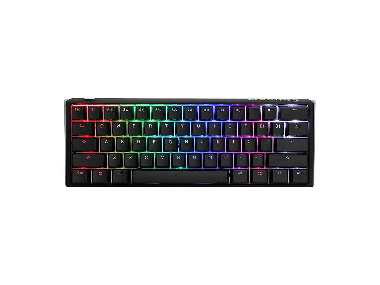 Ducky One Rgb Black Mini Mechanical Keyboard Mx Silent Red